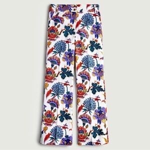 J. Crew Kickout Crop Pant Floral Pasiley AM991 Multicolor Womens 8 Boho Chic